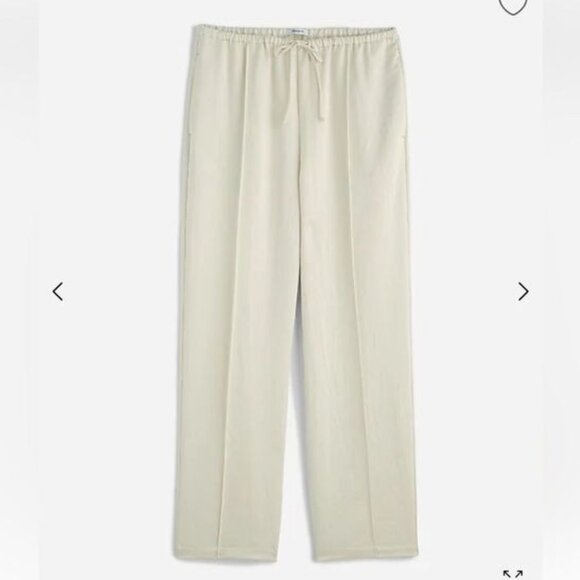 Madewell Pintucked Slim Pull-On Pants in Satin - Picture 5 of 6